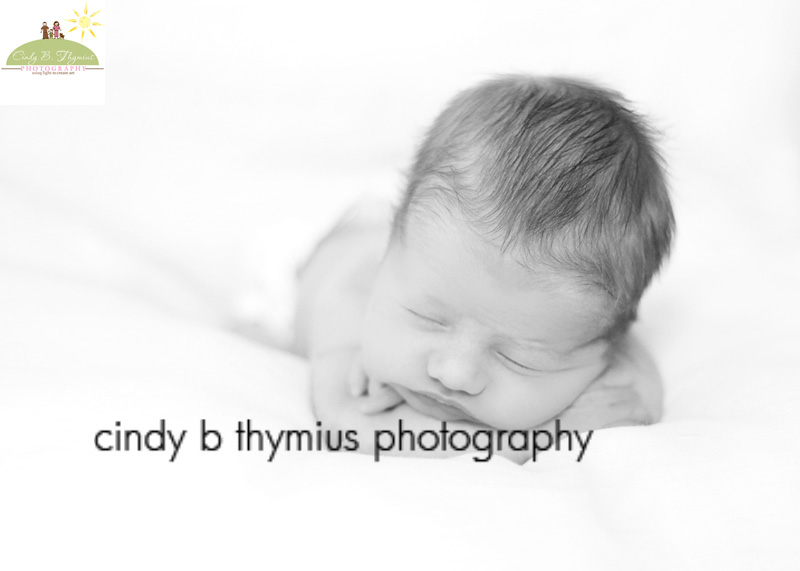 simple black and white infant photo in memphis