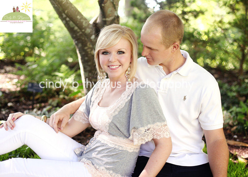 memphis botanic garden engagement picture