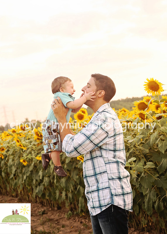 father son in sunflowers memphis