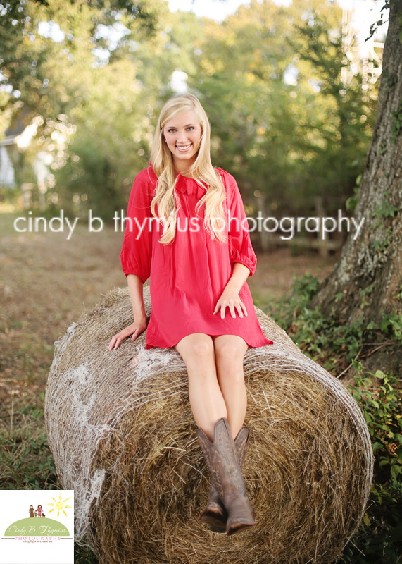 high school senior pictures on hay bale memphis tn