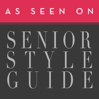 as seen on senior style guide logo